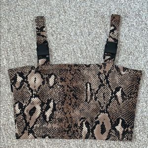 Snake Print crop top